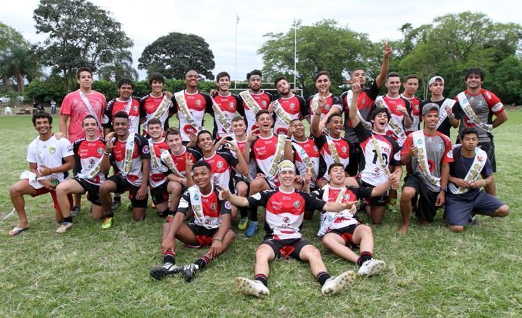 O time M-19 do Jacareí Rugby, campeão paulista de 2015. (Foto: Alex Brito/PMJ)