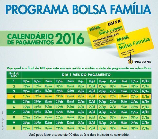 Calendário 2016