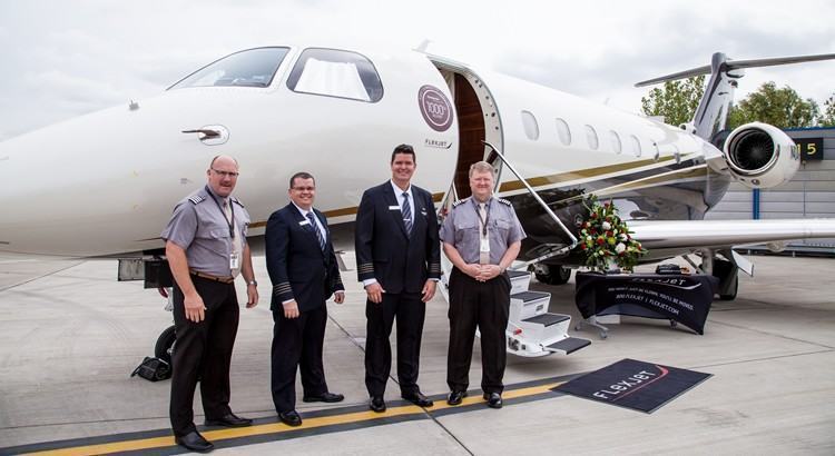 Este é o quarto Legacy 500 a compor a frota da Flexjet e faz parte de um contrato firme que inclui ainda o Legacy 450. (Foto: Embraer)