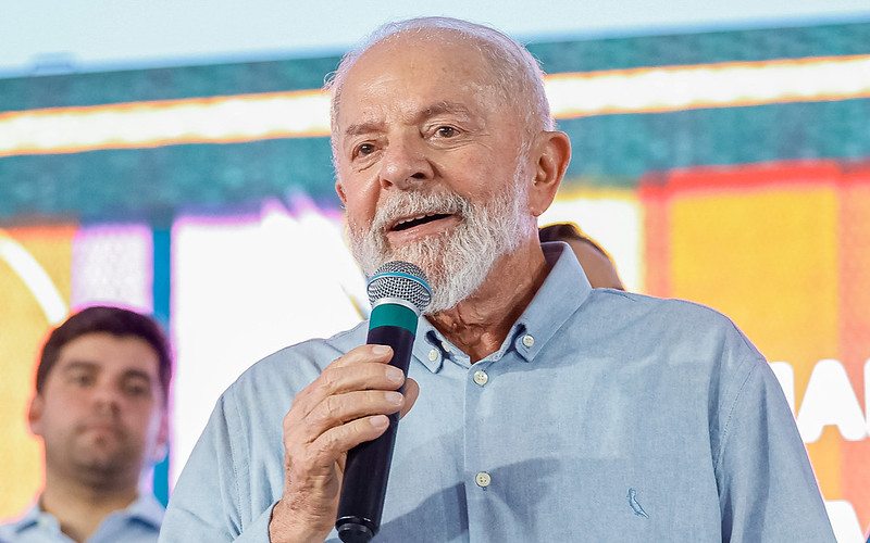 Presidente da República, Luiz Inácio Lula da Silva, durante a cerimônia de anúncios de investimentos do Governo Federal para o Maranhão, na avenida Litorânea. São Luís - MA