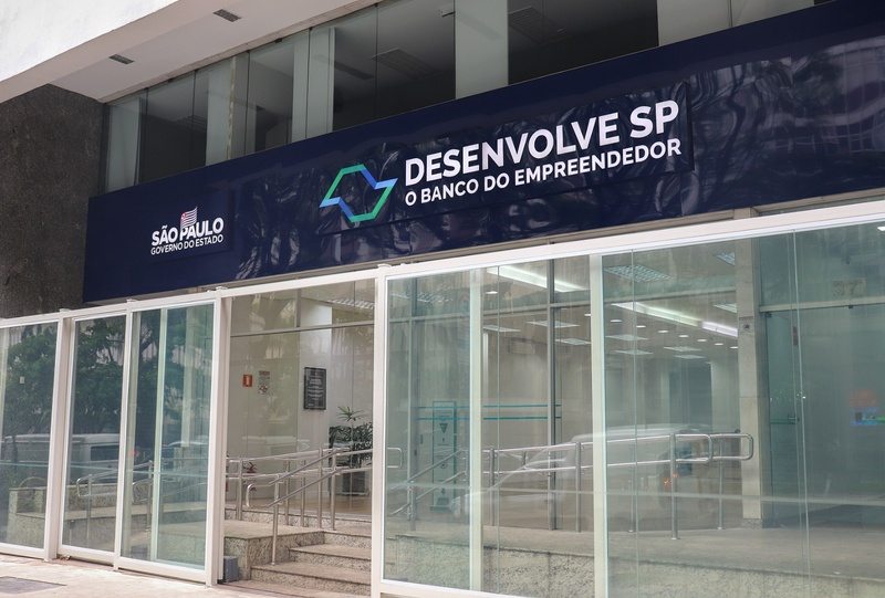 Fachada da sede do Desenvolve SP