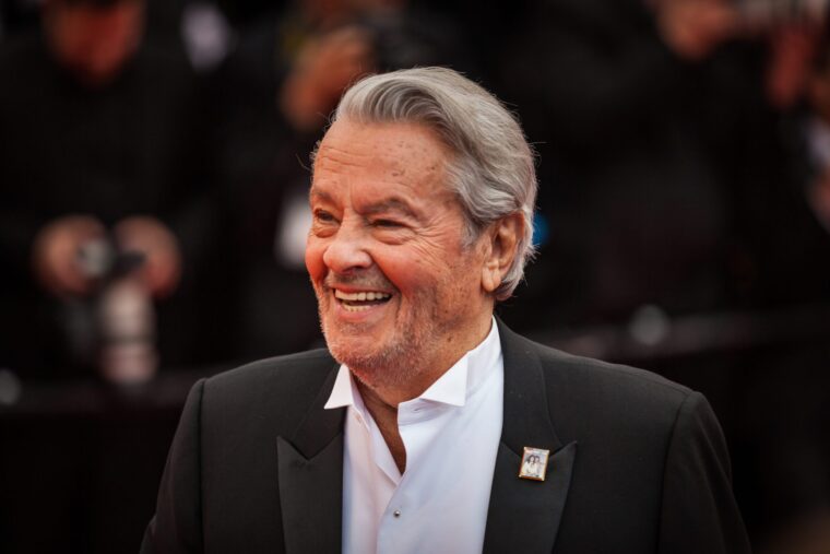  Alain Delon no Festival de Cannes em 2019. 