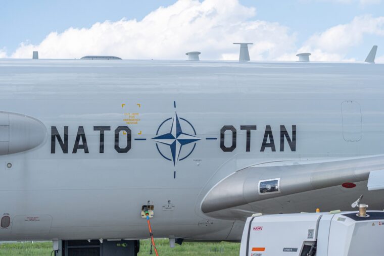 Air Force Boeing E 3A Sentry AWACS of Nato Otan, Germany, June 05, 2024.