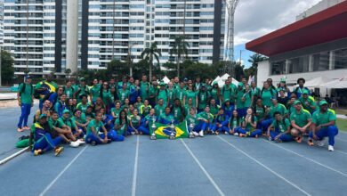 Equipe campeã em Bucaramanga.