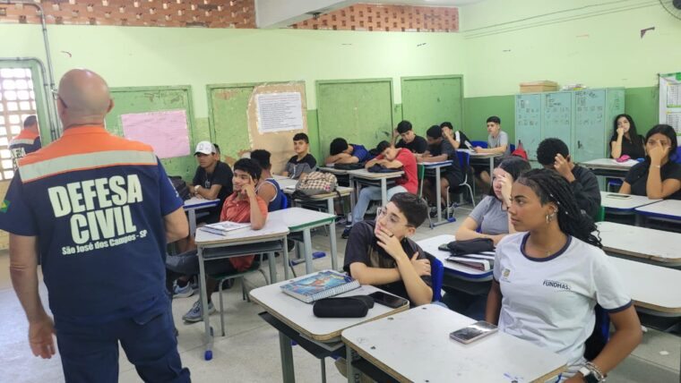 A iniciativa faz parte do Programa Defesa Civil na Escola e impactou cerca de 65 estudantes nesta edição